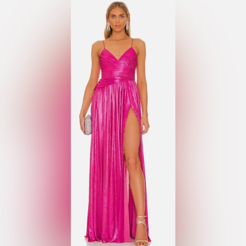 Retrofete hot pink doss maxi dress